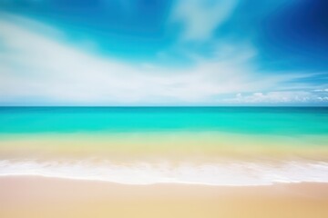 Fototapeta na wymiar Abstract blur defocused background. Tropical summer sea beach