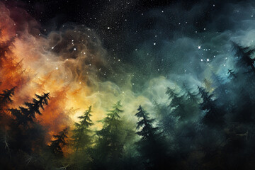 Obraz na płótnie Canvas space cosmic background