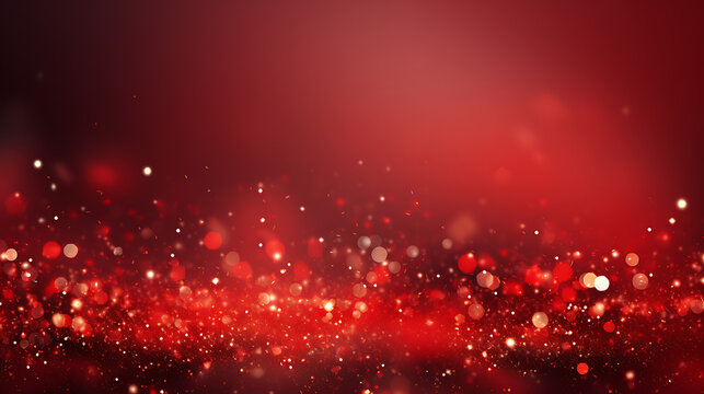 Red festive background image. Blossem, space left for text, minimalistic, calm - Generative AI