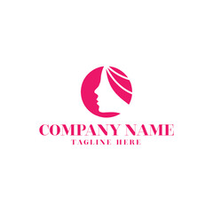 Vector abstract logo design templates in trendy linear minimal style
