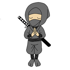 Obraz premium ninja with sword