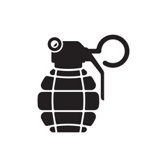 Grenade icon logo vector illustration template design.