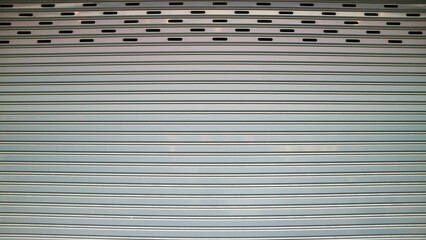 close up of a roller shutter door in a shop for background use
