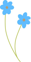 Flower blue