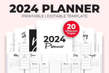 2024 Planner - obrazy, fototapety, plakaty