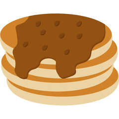 Pancake Food Illustration