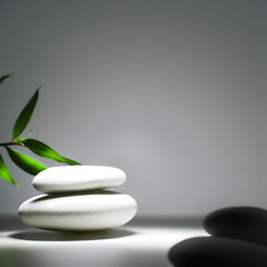 Obraz na płótnie Canvas Dark zen-themed product or service spotlight background