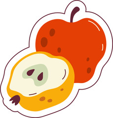 Apples Fruit Sticker