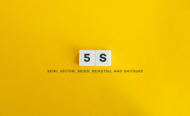 5S principles of work environment improvement - seiri, seiton, seisō, seiketsu, and shitsuke....