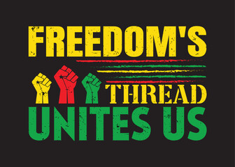 Juneteenth T-shirt Design.