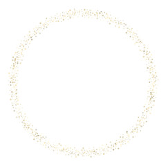 Gold Glitter Stars. Luxury Shiny Confetti.