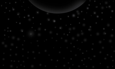 Outer space darkness with starlight
