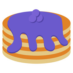 Pancake Food Illustration