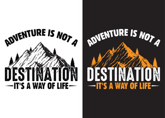 Outdoor explore typography T-SHIRT concept outdoor adventure. vintage adventure badge. Camping emblem logo with mountain. Adventure t-shirt design. Outdoor t-shirt design. t-shirt design vector.
