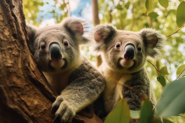 Obraz premium Koala, Wildlife Photography, Generative AI