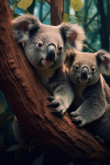 Fototapeta premium Koala, Wildlife Photography, Generative AI