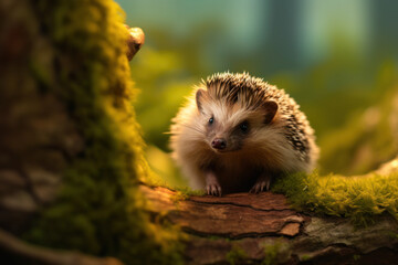 Hedgehog, Wildlife Photography, Generative AI