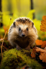 Hedgehog, Wildlife Photography, Generative AI