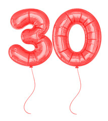 30 Red Balloon Number 