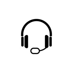 headset icon vector design templates