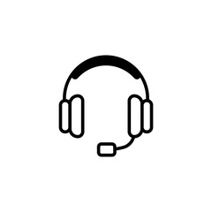 Fototapeta premium headset icon vector design templates
