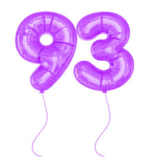 93 Purple Balloons Number 