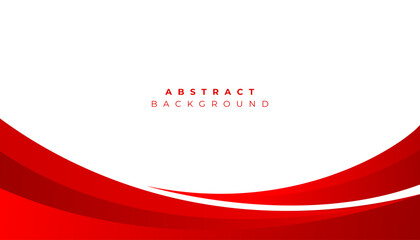 Abstract red wavy business background. Vector illustration