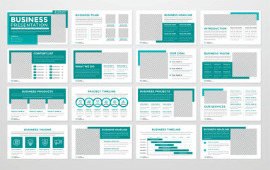 business presentation template editable vector design
