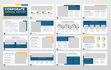 business presentation template editable vector design