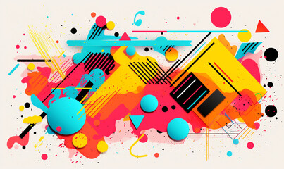 Presentation Background, Geometric patterns and line