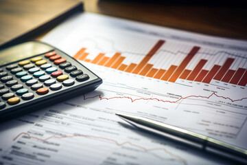 Obraz premium market chart
