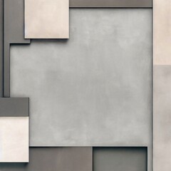 Subdued brutalist geometric backdrop, cement/concrete textured, with multiple copy space areas