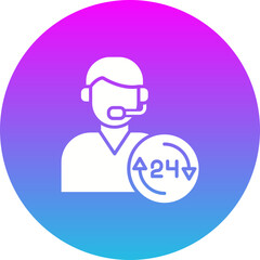 24 hours support Icon