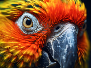Parrot Close Up Shot