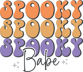 Retro Cute Halloween Sublimation Design Bundle