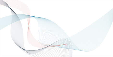 abstract blue lines background. Creative line art. Vector. Modern smooth wavy lines. Futuristic concept