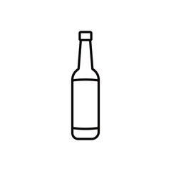Bottle icon vector. Bottle for water illustration sign. Bottle of alcohol symbol or logo.
