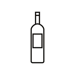 Bottle icon vector. Bottle for water illustration sign. Bottle of alcohol symbol or logo.