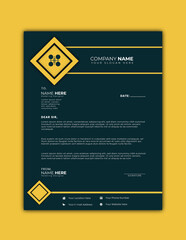 Corporate Identity Letterhead Vector