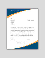 Modern Corporate Letterhead Design