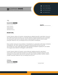 Obraz premium Corporate Letterhead with Creative Elements