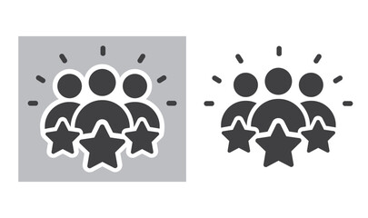 User Ranking icon, vector, sign, sticker.