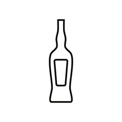 Bottle icon vector. Bottle for water illustration sign. Bottle of alcohol symbol or logo.