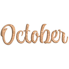 October monthly 3d
