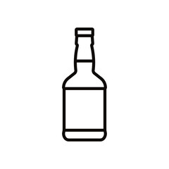 Bottle icon vector. Bottle for water illustration sign. Bottle of alcohol symbol or logo.