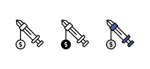 Premium Game icon design with white background stock illustration