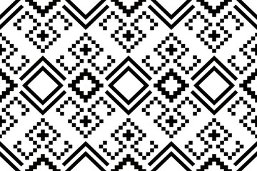 Nature vintages cross stitch traditional ethnic pattern paisley flower Ikat background abstract Aztec African Indonesian Indian seamless pattern for fabric print cloth dress carpet curtains and sarong