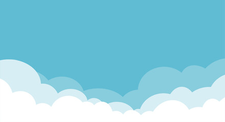 blue sky with white clouds in sunny day