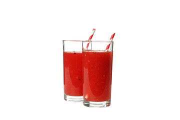PNG, Watermelon smoothie isolated on white background
