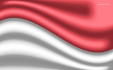 red and white Indonesian flag background